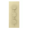 Arezzo Brushed Brass Round Thermostatic Shower Pack With Ceiling Mounted Head + Handset -Aqualisa Shop azbbspk3 detail5