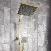 Arezzo Square Thermostatic Shower - Brushed Brass -Aqualisa Shop azbbsq2 d2
