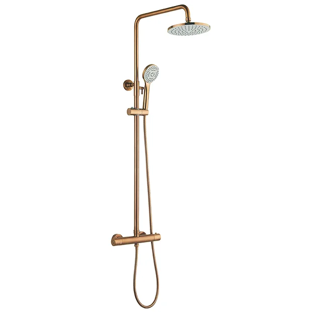 Arezzo Round Thermostatic Shower - Brushed Bronze 5 Arezzo Round Thermostatic Shower - Brushed Bronze - Image 3