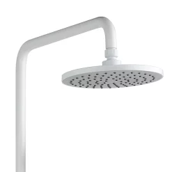 Arezzo Round Thermostatic Shower - Matt White -Aqualisa Shop azmwrd3 d1