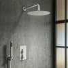 Arezzo Matt White Round Modern Twin Concealed Shower Valve With Diverter 2 Arezzo Matt White Round Modern Twin Concealed Shower Valve With Diverter -Aqualisa Shop azmwsvdd5
