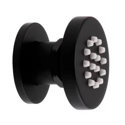 Arezzo Matt Black Industrial Style Push Button Shower Valve With Diverter, Handset, Fixed Shower Head + 4 Body Jets -Aqualisa Shop azpb03rmbpk d4
