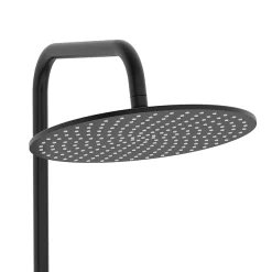 Arezzo Deluxe Cool Touch Round Thermostatic Shower (300mm Head - Matt Black) -Aqualisa Shop azr2ct d2