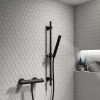 Arezzo Matt Black Round Thermostatic Bar Shower Valve 1 Arezzo Matt Black Round Thermostatic Bar Shower Valve -Aqualisa Shop azrdbbv d2