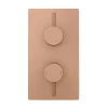 Arezzo Rose Gold Round Modern Twin Concealed Shower Valve 1 Arezzo Rose Gold Round Modern Twin Concealed Shower Valve -Aqualisa Shop azrgsvnwd5