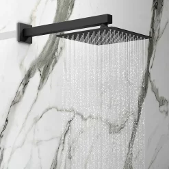 Arezzo Matt Black Shower Set (Fixed Shower Head + Waterfall Bath Filler) 10 Arezzo Matt Black Shower Set (Fixed Shower Head + Waterfall Bath Filler) -Aqualisa Shop azsp6pk d2