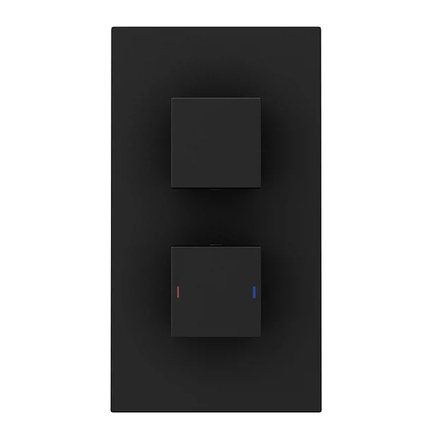 Arezzo Matt Black Shower Set (Fixed Shower Head + Waterfall Bath Filler) 3 Arezzo Matt Black Shower Set (Fixed Shower Head + Waterfall Bath Filler)