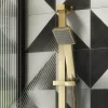 Arezzo Brushed Brass Square Thermostatic Bar Valve + Slide Rail Kit -Aqualisa Shop azsqbvkbbd4