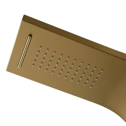 Arezzo Shower Tower Panel - Brushed Brass (Thermostatic) -Aqualisa Shop azstp5bb d1