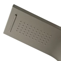 Arezzo Shower Tower Panel - Stainless Steel (Thermostatic) -Aqualisa Shop azstp5ss d2