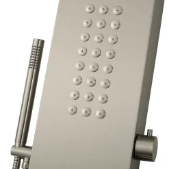 Arezzo Shower Tower Panel - Stainless Steel (Thermostatic) -Aqualisa Shop azstp5ss d5