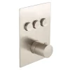 BagnoDesign M-Line Diffusion Brushed Nickel 3 Outlet Thermostatic Shower Valve -Aqualisa Shop bdmmlit303nb l
