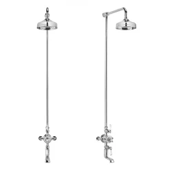Crosswater - Belgravia Thermostatic Shower Valve With Fixed Head & Bath Spout 9 Crosswater - Belgravia Thermostatic Shower Valve With Fixed Head & Bath Spout -Aqualisa Shop bel bsm d1