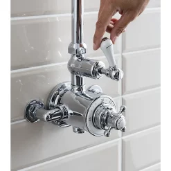 Crosswater - Belgravia Thermostatic Shower Valve With Fixed Head -Aqualisa Shop bel shower d2