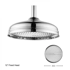 Crosswater - Belgravia Thermostatic Shower Valve With Fixed Head
