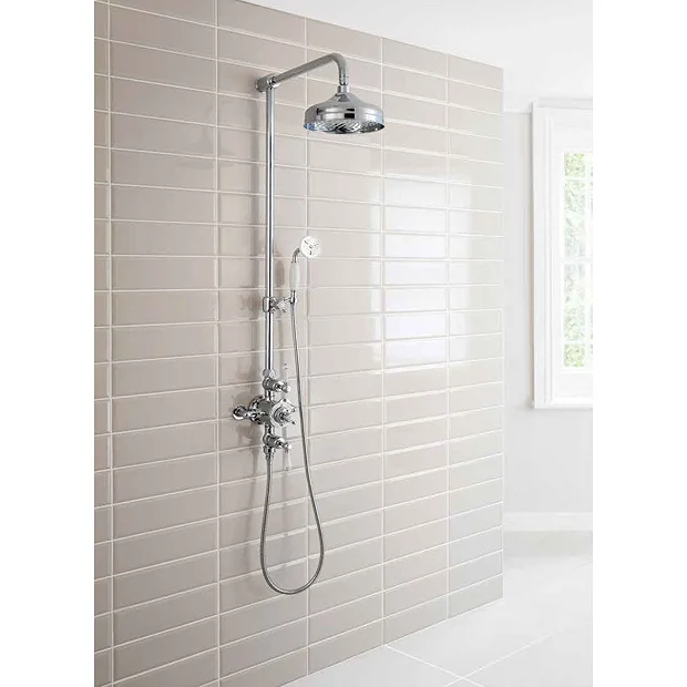 Crosswater - Belgravia Thermostatic Shower Valve With Fixed Head, Slider Rail & Handset 7 Crosswater - Belgravia Thermostatic Shower Valve With Fixed Head, Slider Rail & Handset - Image 5