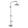Urlington Bathroom Burlington Stour Thermostatic Exposed Single Outlet Shower Valve & Rigid Riser With Fixed Shower Head -Aqualisa Shop bf2sv16 l