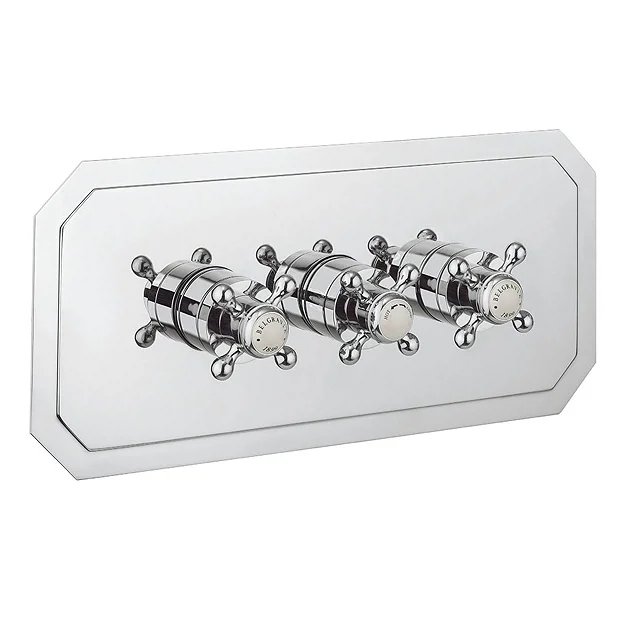 Crosswater - Belgravia Crosshead Triple Thermostatic Shower Valve With 3 Way Diverter - Landscape 3 Crosswater - Belgravia Crosshead Triple Thermostatic Shower Valve With 3 Way Diverter - Landscape
