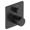 Duravit C.1 Square Thermostatic Shower Mixer With Diverter For Concealed Installation - Matt Black -Aqualisa Shop c14200013046 l