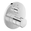 Duravit C.1 Round Thermostatic Shower Mixer With Diverter For Concealed Installation - Chrome -Aqualisa Shop c14200014010 l