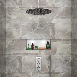 Cruze Bathroom Cruze Shower Package (inc. 400mm Ceiling Mounted Head + Wall Mounted Handset) -Aqualisa Shop ccsp01 d5