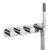 Crosswater Central Thermostatic Shower Valve With 3 Way Diverter & Shower Kit -Aqualisa Shop ce2701rc l