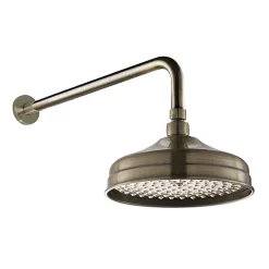 Chatsworth 1928 Antique Brass Traditional Shower With Concealed Valve + 8" Head -Aqualisa Shop ch24vabpk1d1