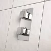 Bristan - Cobalt Thermostatic Recessed Dual Control Shower Valve With Integral Diverter -Aqualisa Shop cobshcdivc d1