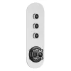 Hudson Reed Topaz Black Traditional Three Outlet Push-Button Shower Valve 2 Hudson Reed Topaz Black Traditional Three Outlet Push-Button Shower Valve -Aqualisa Shop cpb6312 l