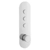 Nuie Round Push Button Shower Valve - Three Outlet -Aqualisa Shop cpb8312 l