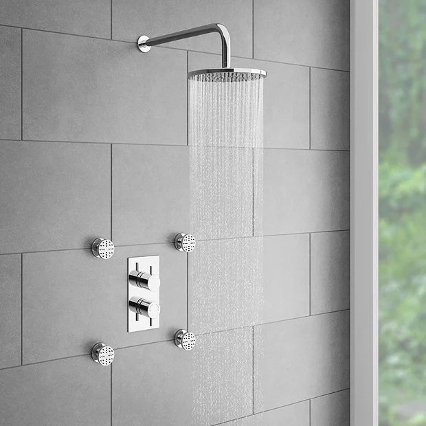 Cruze Bathroom Cruze Twin Round Concealed Shower Valve With Diverter - Chrome 5 Cruze Bathroom Cruze Twin Round Concealed Shower Valve With Diverter - Chrome - Image 3