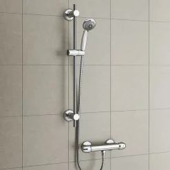 Victorian Plumbing Juno Bar Shower Package With Valve + Slider Rail Kit -Aqualisa Shop cruzebarshowerpackage d1
