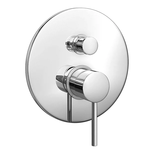 Cruze Bathroom Cruze Modern Concealed Manual Shower Valve With Diverter - Chrome 4 Cruze Bathroom Cruze Modern Concealed Manual Shower Valve With Diverter - Chrome - Image 2