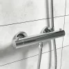 Victorian Plumbing Cool Touch Round Bottom Outlet Thermostatic Bar Shower Valve - Chrome -Aqualisa Shop ctv07 d1