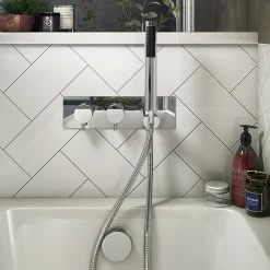 Cruze Bathroom Cruze Round Wall Mounted Thermostatic Shower Valve With Handset -Aqualisa Shop czsvh n d3