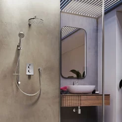 Aqualisa Dream Round Thermostatic Mixer Shower With Adjustable And Wall Fixed Heads -Aqualisa Shop drmdcv2.adfw .rnd d5