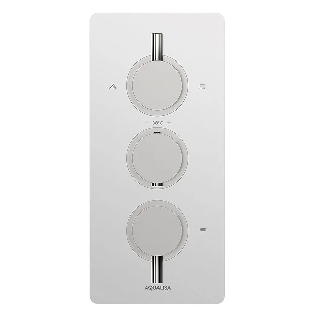 Aqualisa Dream Round Thermostatic Mixer Shower With Adjustable Head, Wall Fixed Head And Bath Fill 3 Aqualisa Dream Round Thermostatic Mixer Shower With Adjustable Head, Wall Fixed Head And Bath Fill