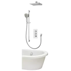 Aqualisa Dream Square Thermostatic Mixer Shower With Adjustable Head, Wall Fixed Head And Bath Fill -Aqualisa Shop drmdcv3.adfwbtx.sqr d1