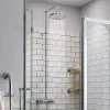 Urlington Bathroom Burlington Eden Thermostatic Single Outlet Exposed Shower Bar Valve & Rigid Riser With Fixed Head -Aqualisa Shop eden1 d4
