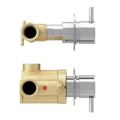 Cruze Bathroom Cruze Concealed Individual Stop Tap + Thermostatic Control Shower Valve