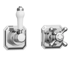 Trafalgar Concealed Individual Stop Tap + Thermostatic Control Shower Valve -Aqualisa Shop egaz36at detail1