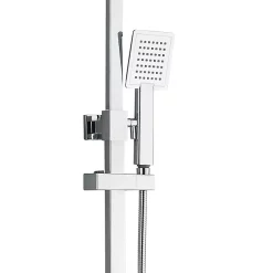 Victorian Plumbing Summit Modern Square Thermostatic Shower - Chrome -Aqualisa Shop egck01detail2