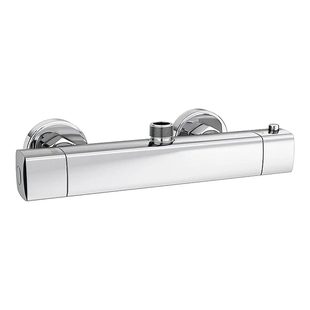 Victorian Plumbing Montreal Modern Thermostatic Bar Shower Valve (Top Outlet) 4 Victorian Plumbing Montreal Modern Thermostatic Bar Shower Valve (Top Outlet) - Image 2