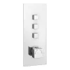 Milan Bathroom Milan Triple Modern Square Push-Button Shower Valve With 3 Outlets -Aqualisa Shop egpb03s l1