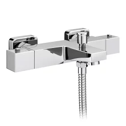Milan Bathroom Milan Square Wall Mounted Thermostatic Bath Shower Mixer Valve