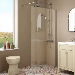 Chatsworth Thermostatic Shower With Diverter, Rigid Riser & Fixed Head -Aqualisa Shop egtck10 d4