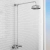 Chatsworth Thermostatic Shower Bar Valve With Rigid Riser & Fixed Head -Aqualisa Shop egtck11d5