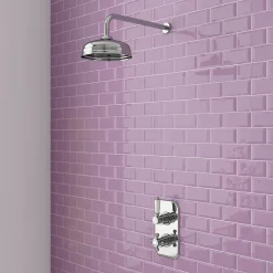 Trafalgar Traditional Twin Concealed Thermostatic Shower Valve -Aqualisa Shop esv61 detail2