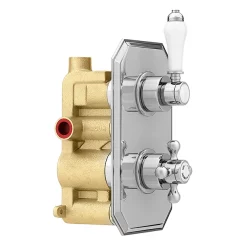 Trafalgar Traditional Twin Concealed Thermostatic Shower Valve