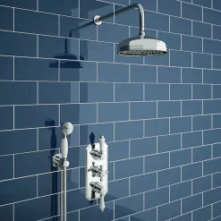 Trafalgar Traditional Triple Concealed Thermostatic Shower Valve -Aqualisa Shop esv63 d3